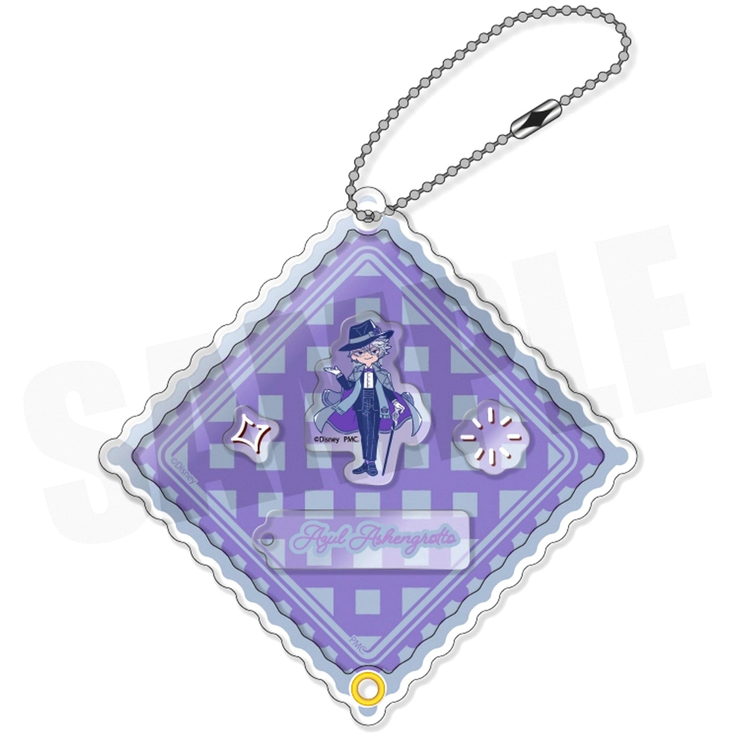 A Azul Ashengrotto Retopopu Shaka Shaka Acrylic Keychain Octavinelle Dorm Disney Twisted-Wonderland [USED]