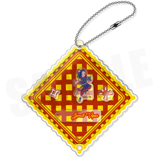 B. Jamil Viper Disney Twisted-Wonderland RetoPop Shaka Shaka Acrylic Keychain Scarabia Dorm [USED]