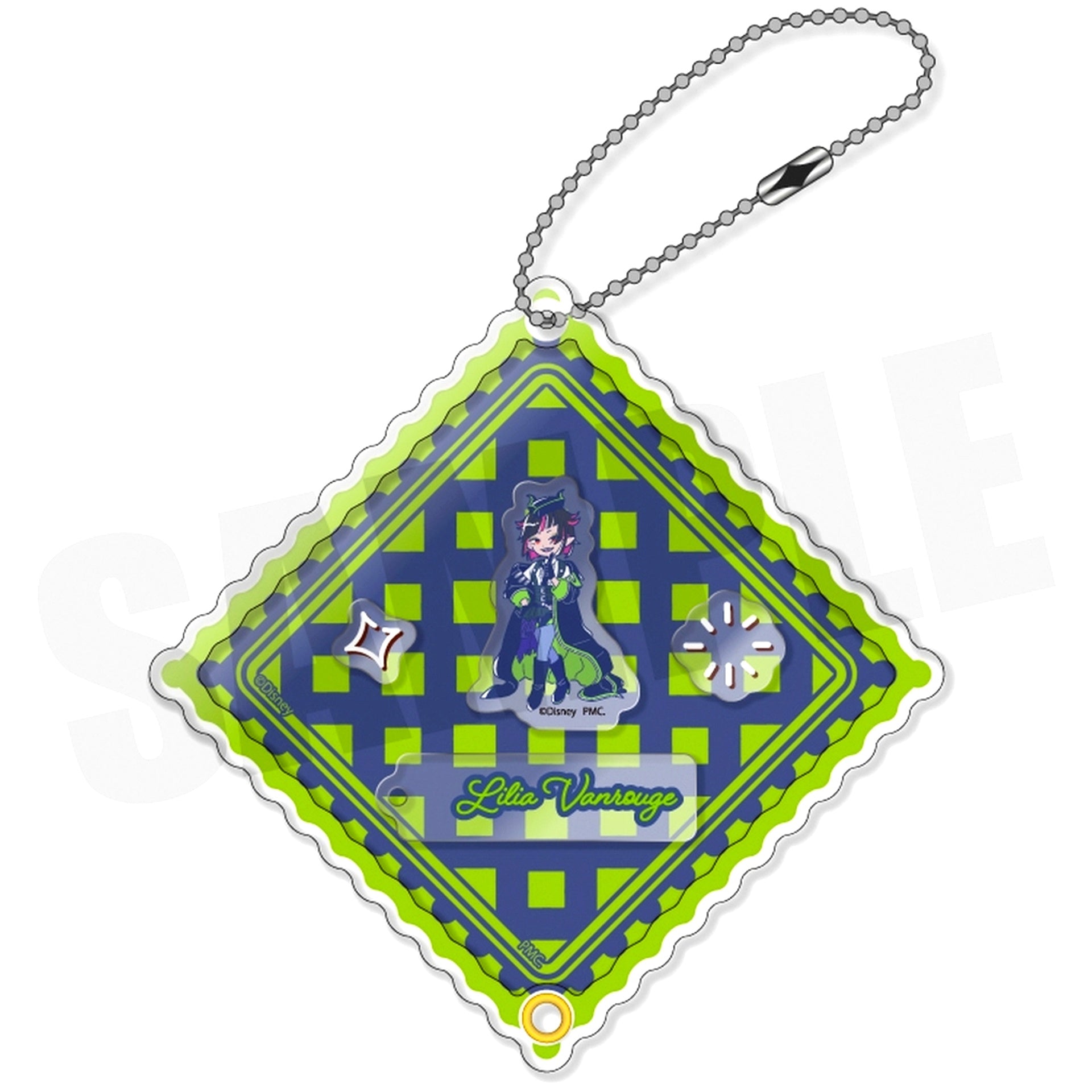 B. Lilia Vanrouge Disney Twisted-Wonderland RetoPop Shaka Shaka Acrylic Keychain Diasomnia Dorm [USED]