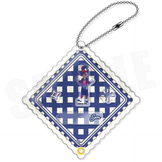 F. Sam Disney Twisted-Wonderland RetoPop Shaka Shaka Acrylic Keychain Night Raven College Staff [USED]