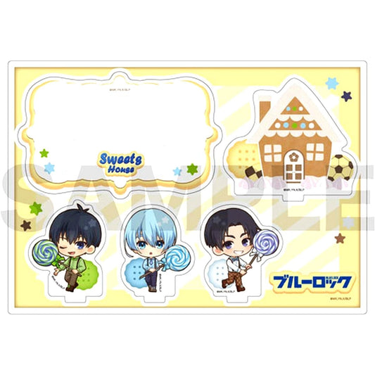 Yoichi Isagi, Yo Hiori & Nijiro Nanase Sweets House Acrylic Diorama Stand Blue Lock Season 2 [USED]