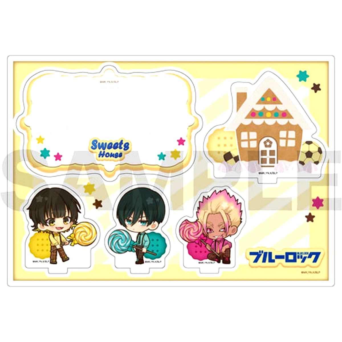 Meguru Bachira, Rin Itoshi & Ryusei Shido Sweets House Blue Lock Season 2 Acrylic Stand [USED]