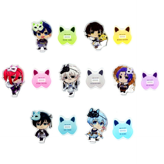 Set of 7 Blue Lock Trading Mini Acrylic Stand Ayakashi Super Deformed [USED]