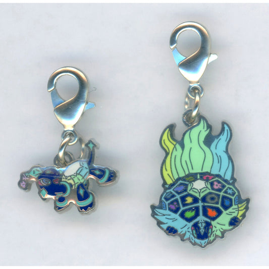 Terapagos Terastal Form 1024 Pokemon National Pokedex Metal Charm Pokemon Center Limited [USED]