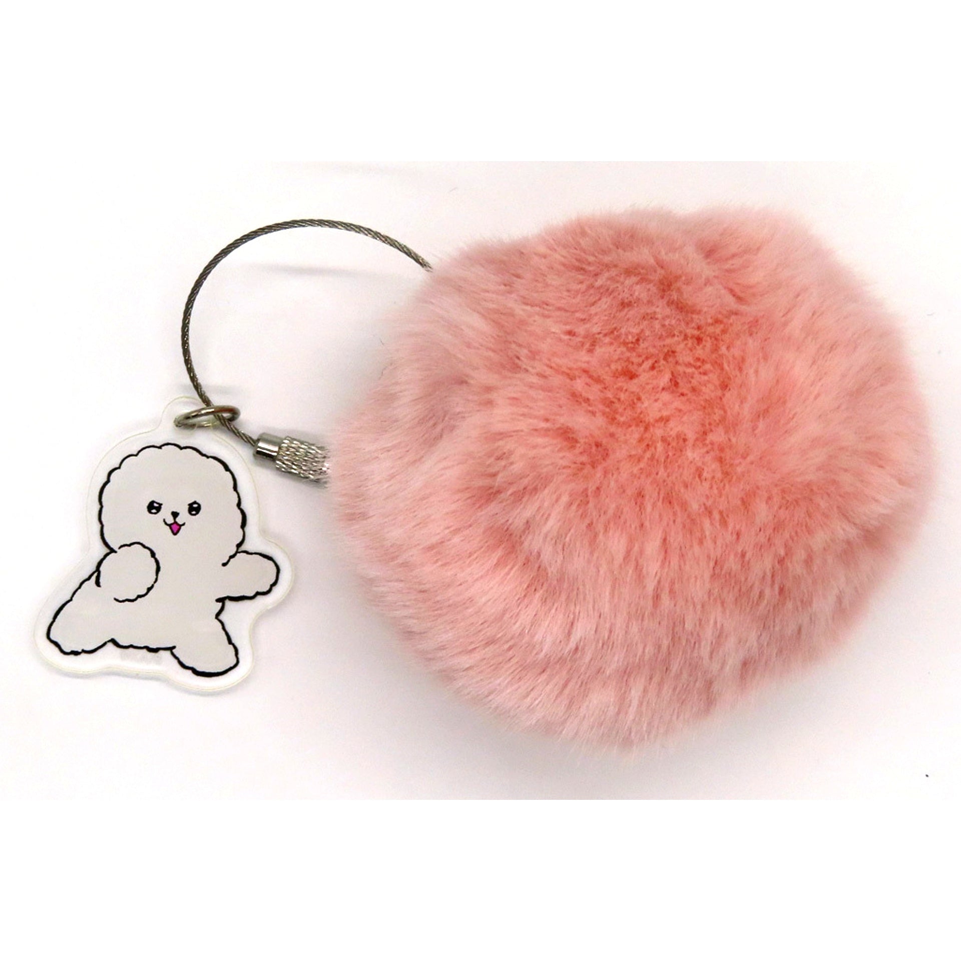 Yeti Fluffy Keychain You and I Are Polar Opposites [USED]