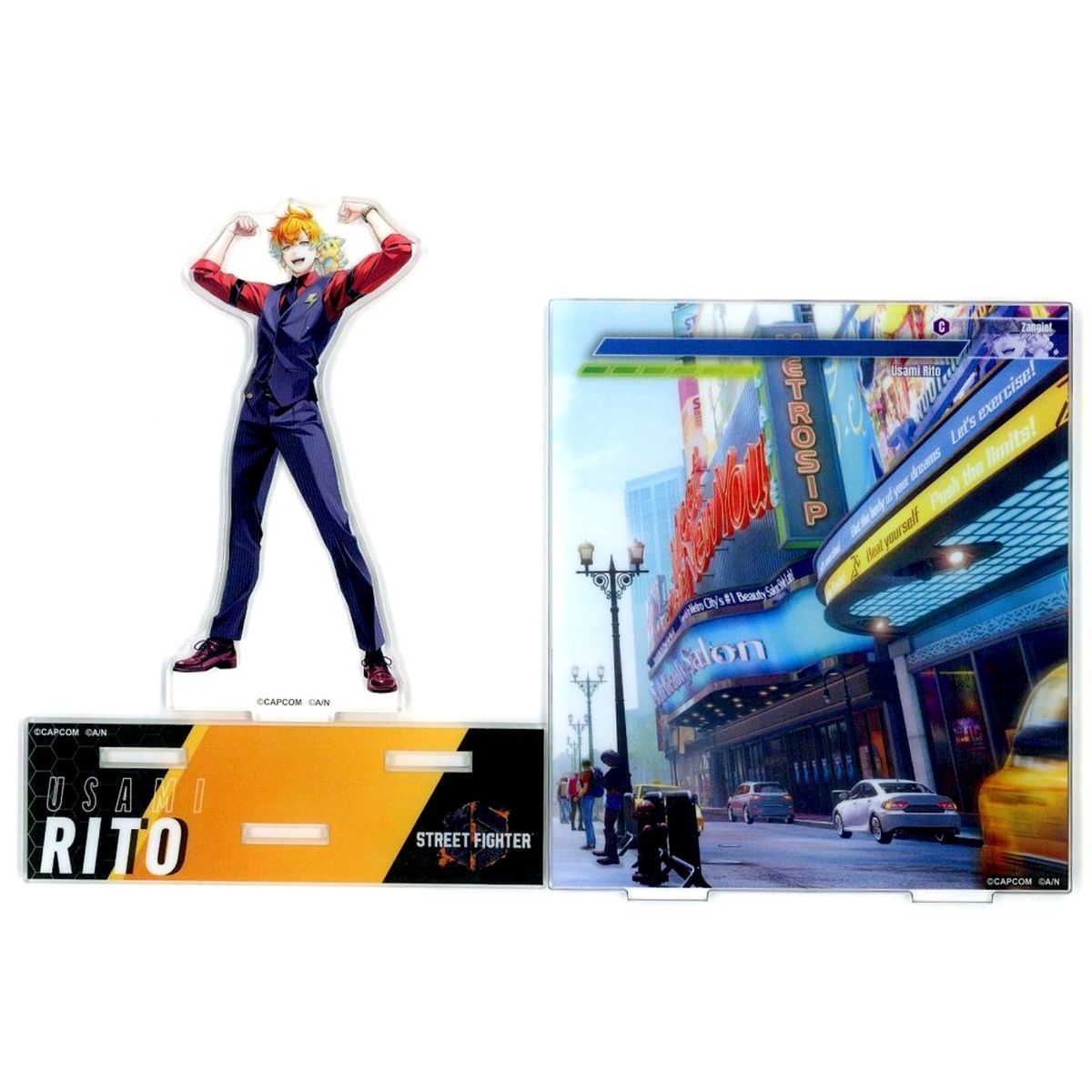 Usami Rito Diorama Acrylic Stand Capkuji Street Fighter 6 x Nijisanji Collaboration Kuji Vol. 2 C-3 Prize [USED]