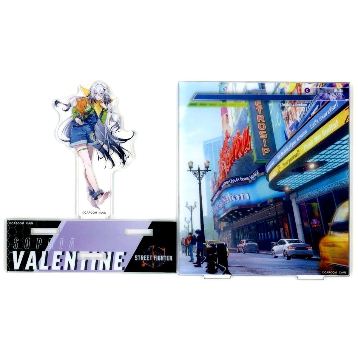 Sophia Valentine Street Fighter 6 x Nijisanji Diorama Acrylic Stand Capkuji Collab Kuji Part 2 C-8 Prize [USED]
