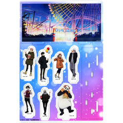 All Characters Night Amusement Park Ver. Acrylic Diorama Jujutsu Kaisen x Yokohama Cosmo World [USED]
