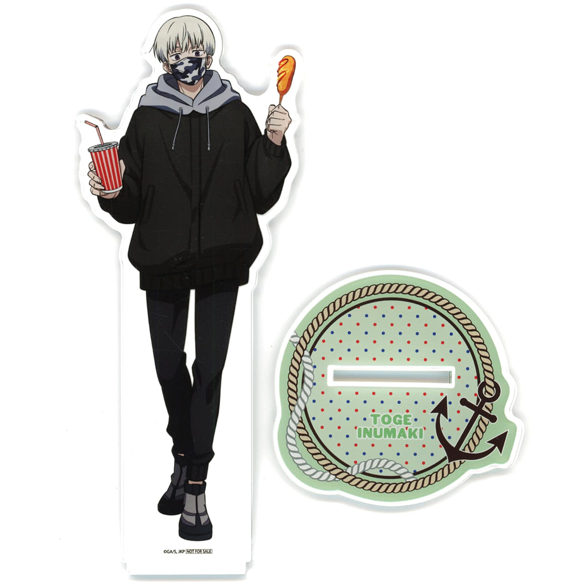 Jujutsu Kaisen Toge Inumaki Extra-Large Acrylic Figure Yokohama Cosmo World Exclusive Downtown Carnival Game Collaboration 1st Prize Acrylic Item [USED]