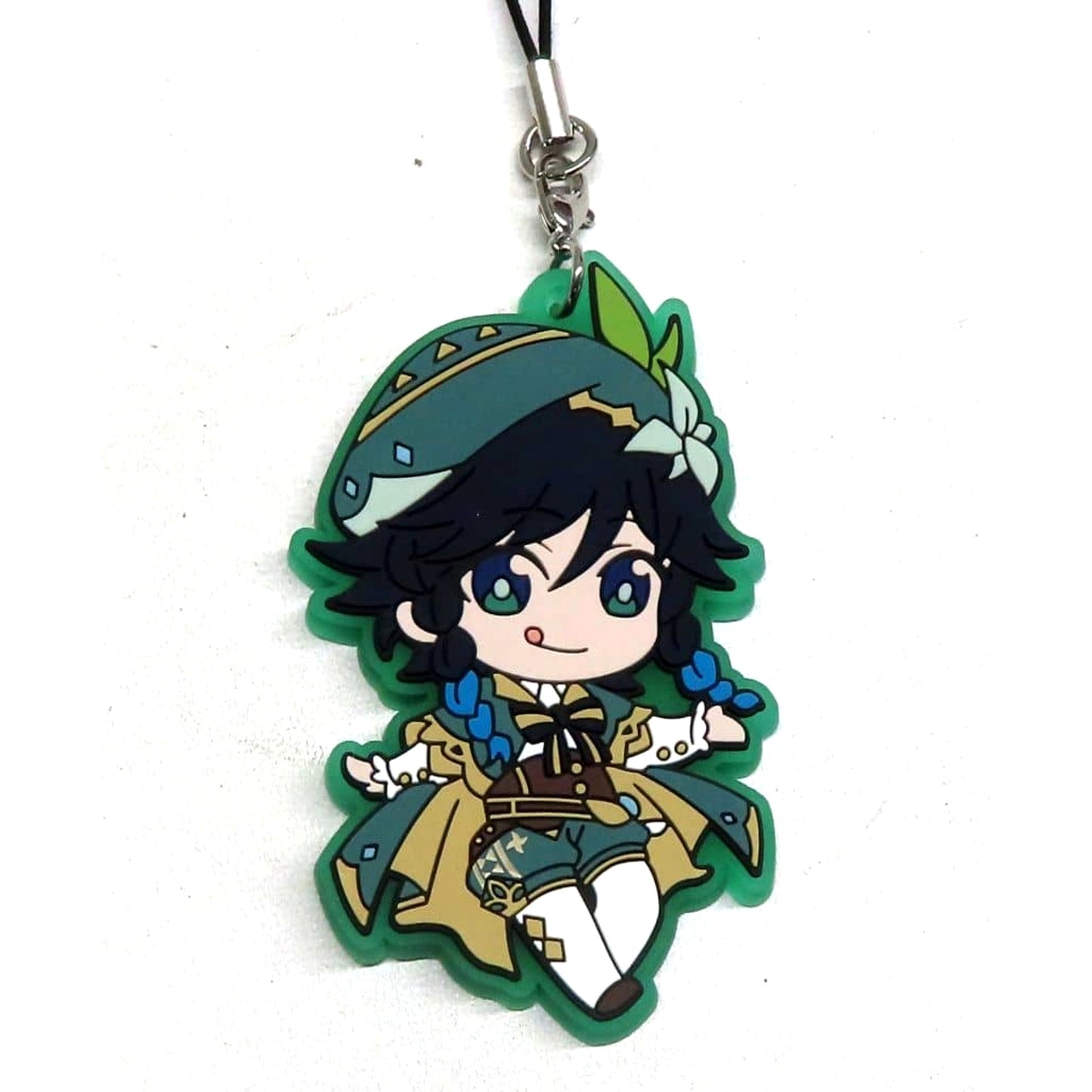 Genshin Venti Rubber Keychain Nendoroid Purchase Bonus Keychains [USED]