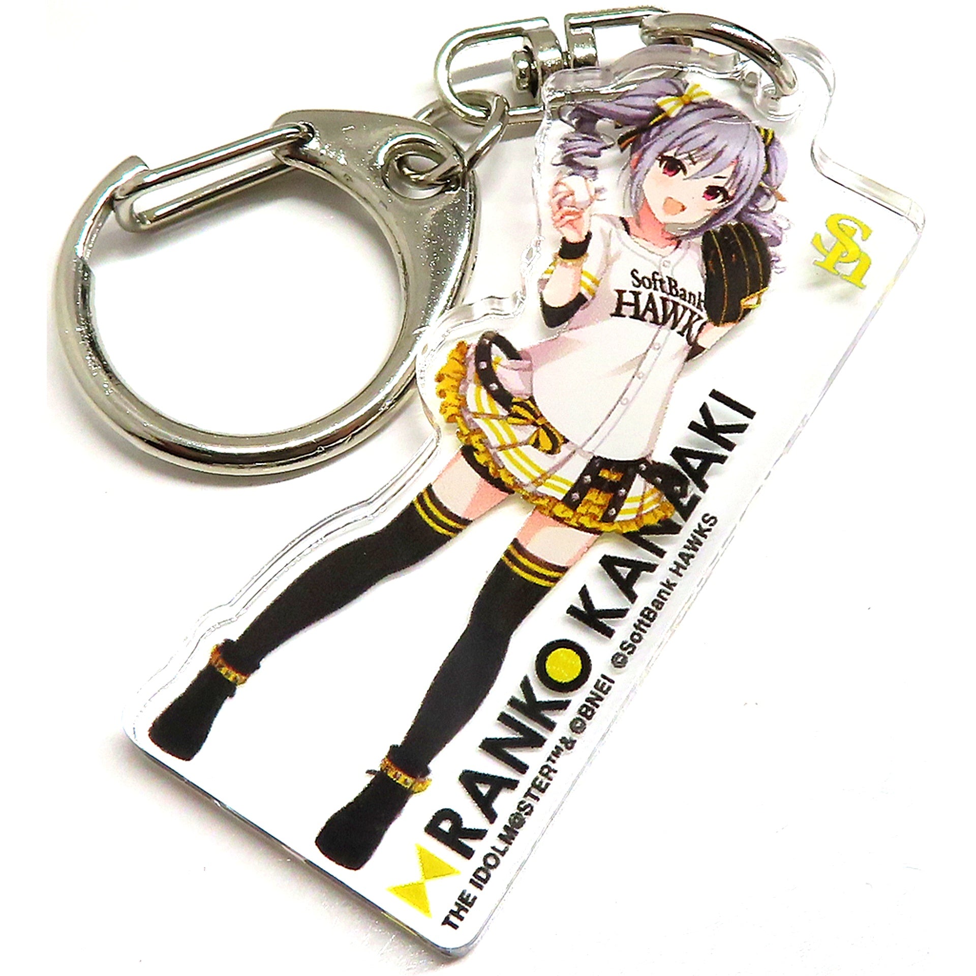 Ranko Kanzaki THE IDOLM@STER Cinderella Girls Acrylic Keychain x Fukuoka SoftBank Hawks 2022 [USED]