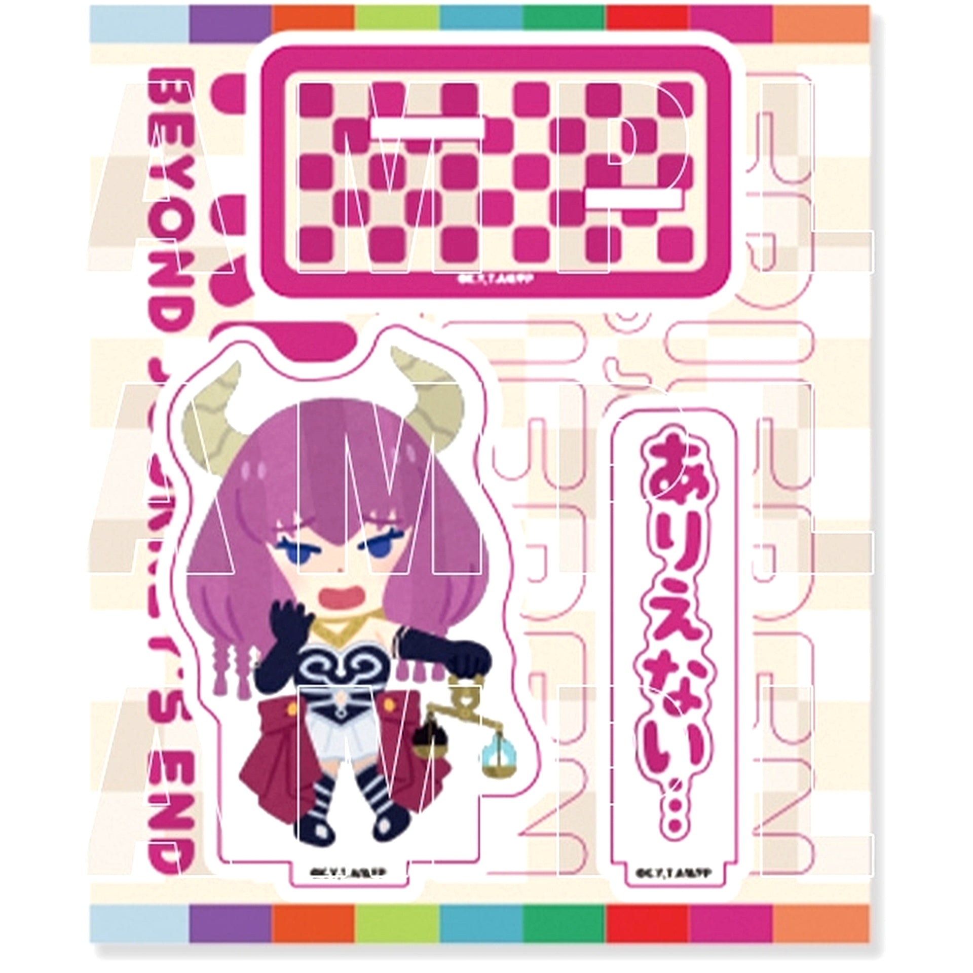 Aura the Guillotine Acrylic Stand Frieren x Irasutoya [USED]