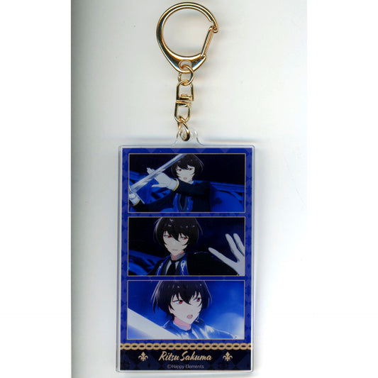 Ritsu Sakuma Checkmate Outfit Ver. Ensemble Stars!! Reminiscence Selection Pop-up Store Checkmate Trading Acrylic Keychain [USED]