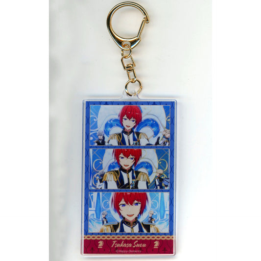 Tsukasa Suou Knights Outfit Ver. Ensemble Stars!! Trading Acrylic Keychain Reminiscence Selection POP-UP STORE Checkmate [USED]