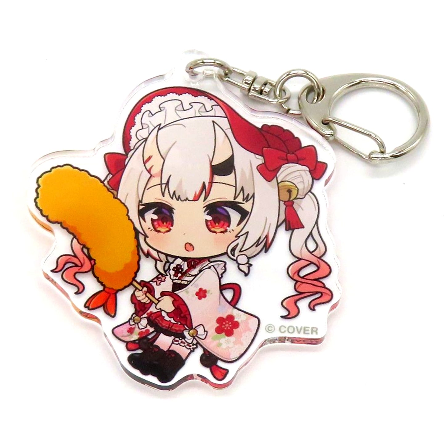 Nakiri Ayame Kushikatsu Virtual YouTuber Hololive Holo Tree Harukaze Hanamai POP-UP SHOP & CAFE in Tree Village Local Acrylic Keychain Osaka Venue Limited [USED]