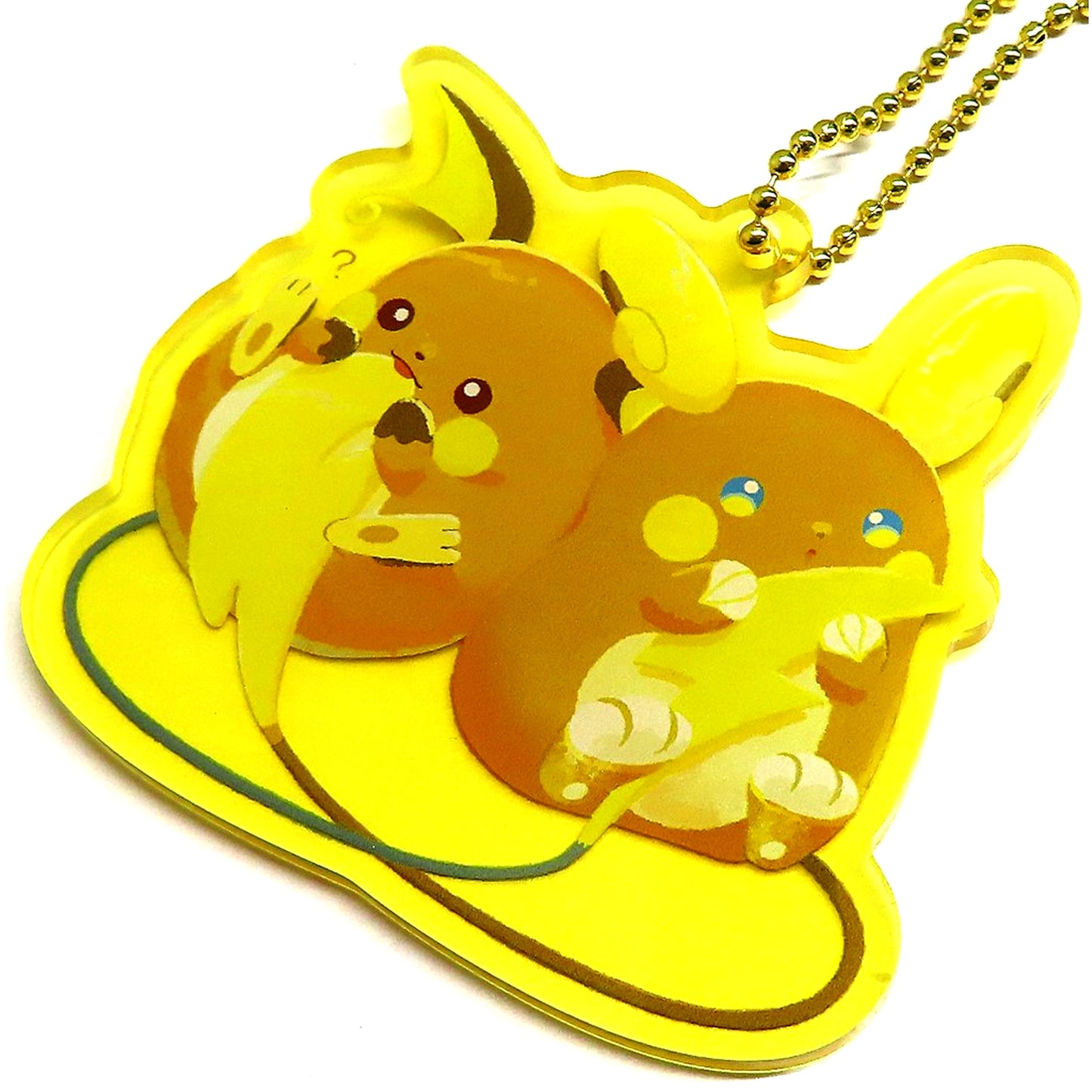 Raichu & Alolan Raichu Pokemon Acrylic Charm Collection Nitamono Doushi [USED]