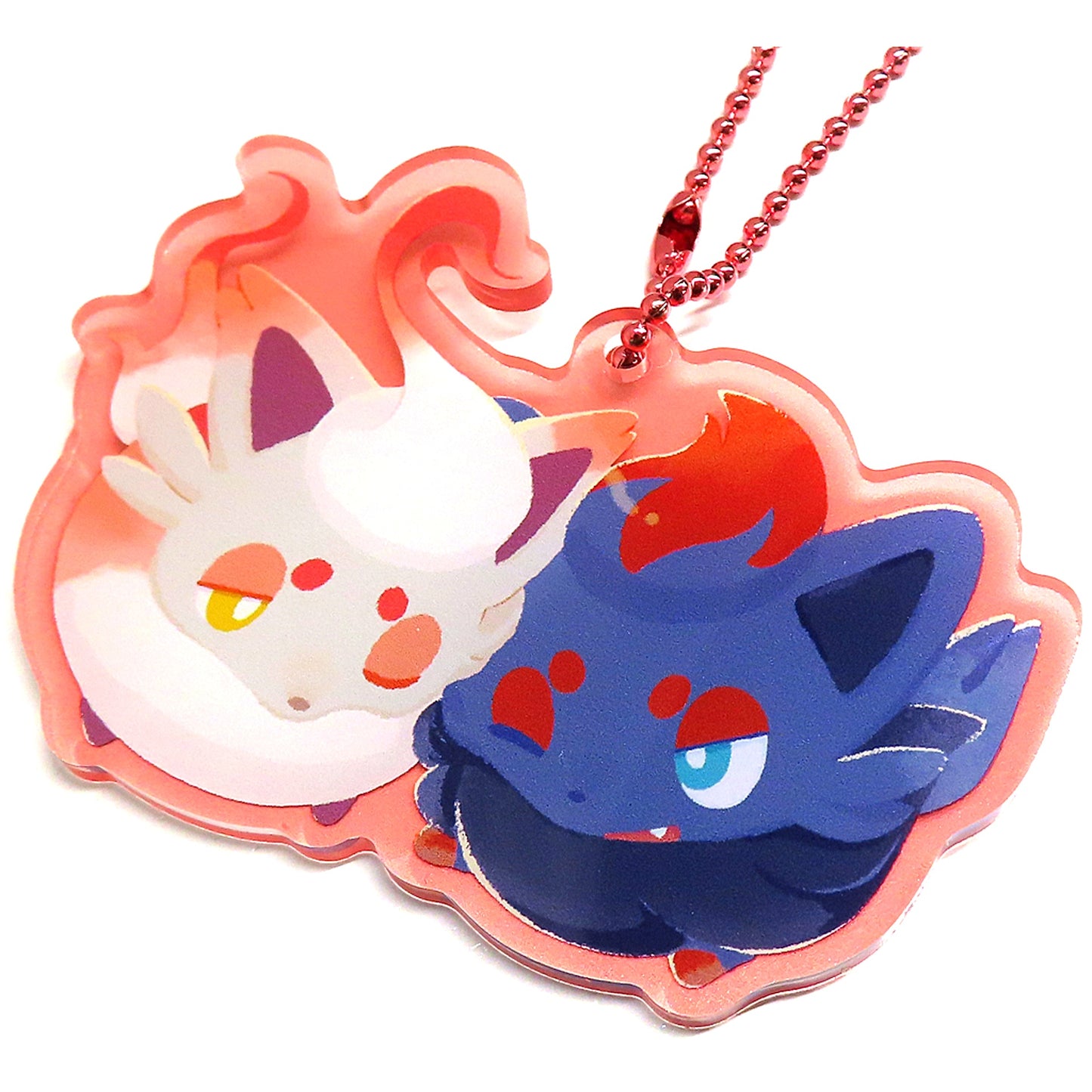 Zorua and Hisuian Zorua Pokemon Acrylic Charm Collection Lookalikes [USED]