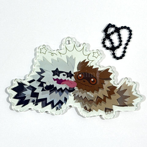 Pokemon Zigzagoon Galarian Zigzagoon Acrylic Charm Collection Nitamono Doushi Charm [USED] — photo 1