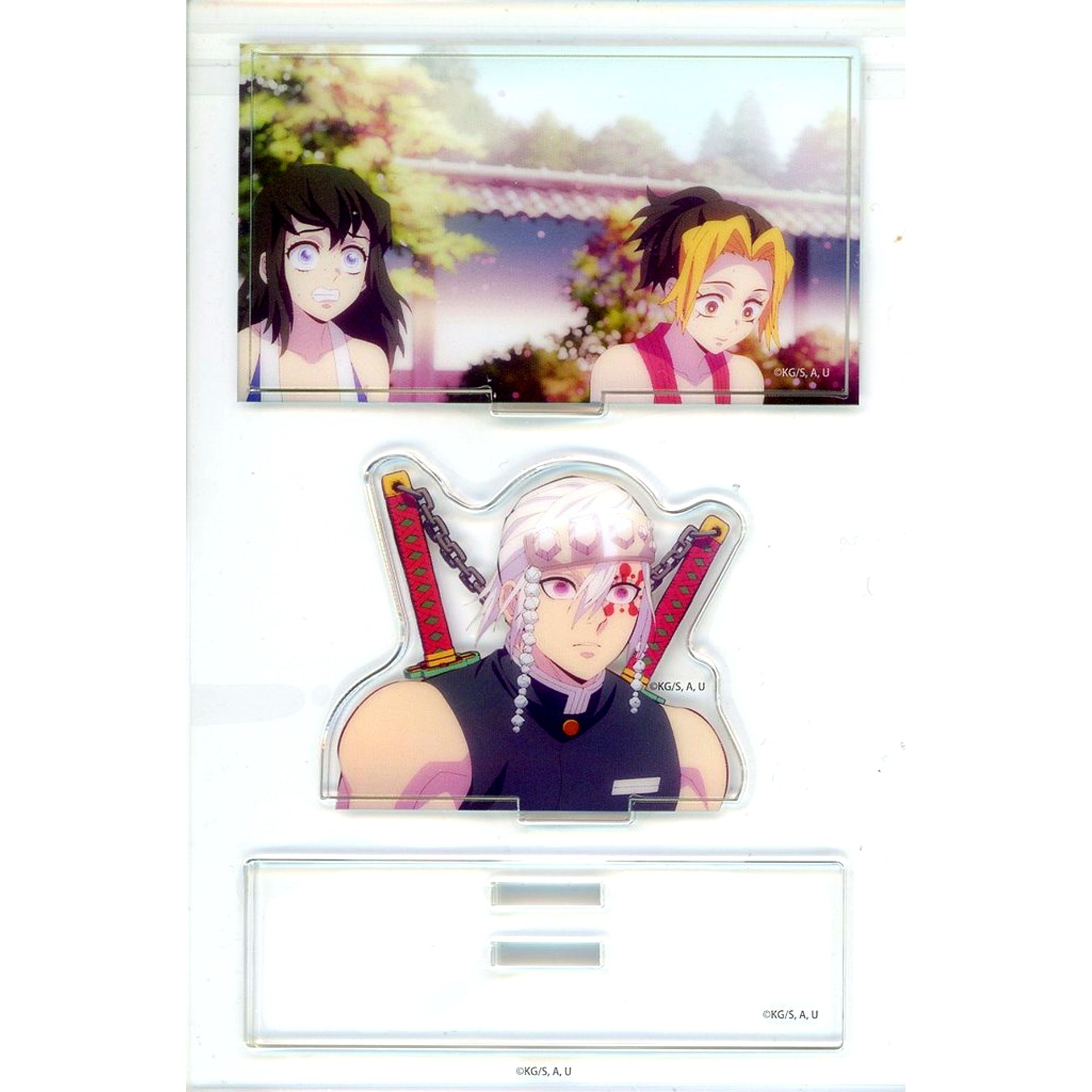 Tengen Uzui & Makio & Suma Demon Slayer Sound Hashira & Wind Hashira Cafe in ufotable Cafe / Machi Asobi CAFE Tengen Uzui Random Mini Diorama Acrylic Stand [USED]