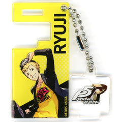 Persona 5 The Royal & The Phantom X Ryuji Sakamoto Trading Smartphone Stand Keychain Animax Cafe+ Limited Keychains [USED]