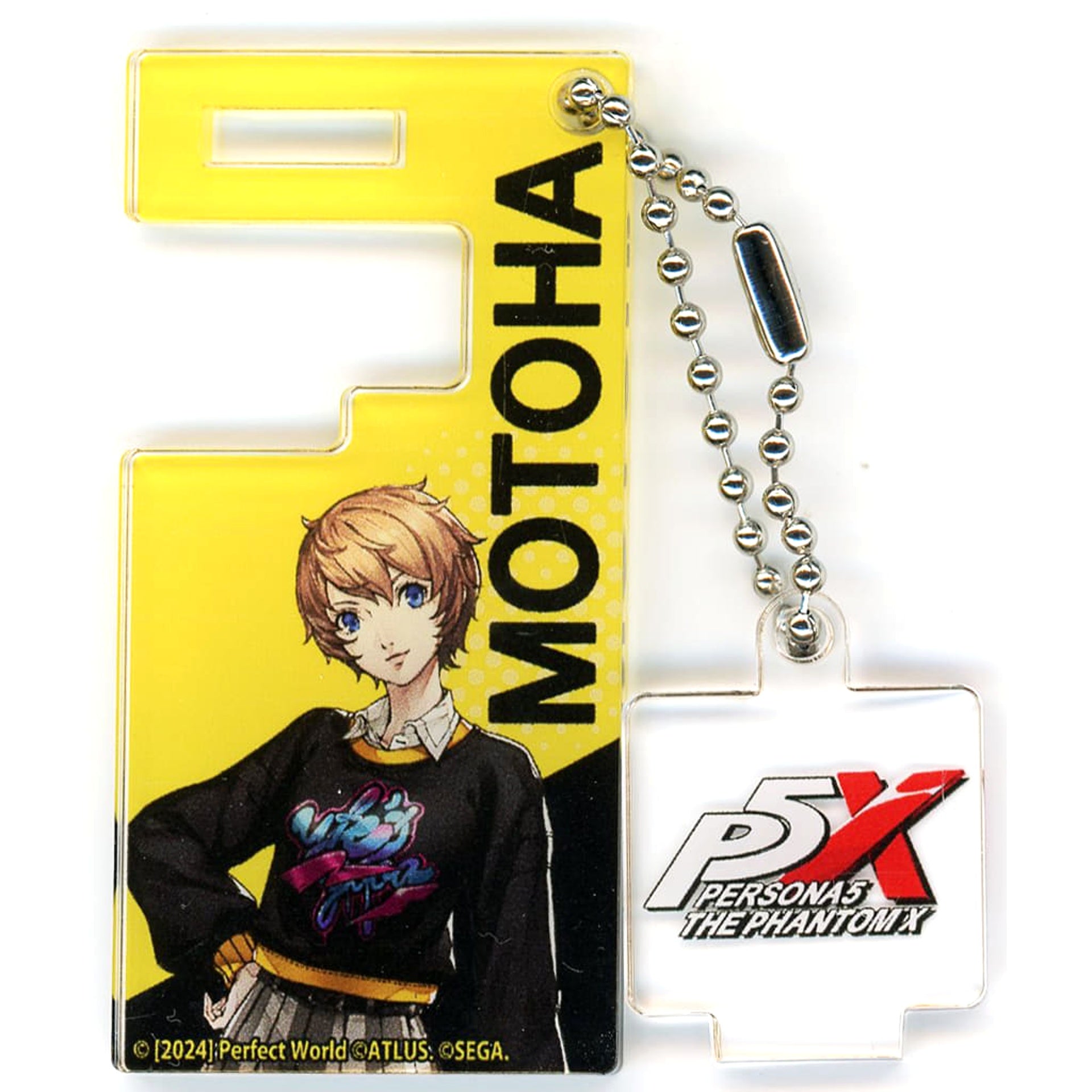 Persona 5 The Royal & The Phantom X Motoha Arai Trading Smartphone Stand Keychain Animax Cafe+ Limited Keychains [USED]