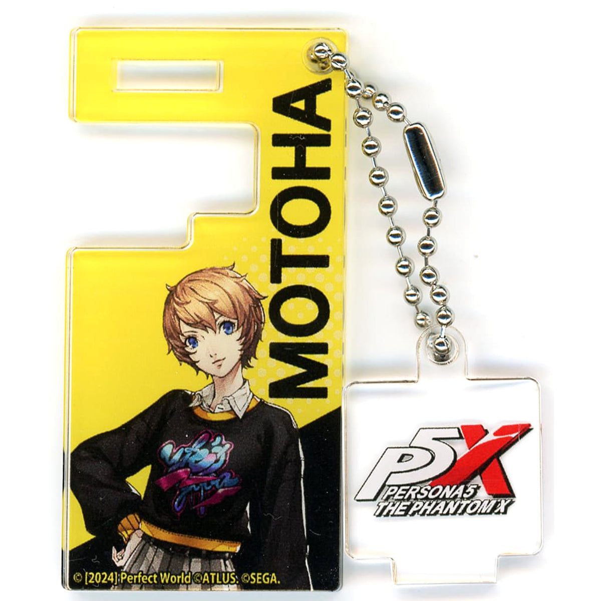 Persona 5 The Royal & The Phantom X Motoha Arai Trading Smartphone Stand Keychain Animax Cafe+ Limited Keychains [USED]