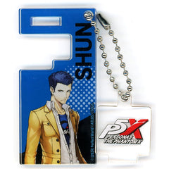 Persona 5 The Royal & The Phantom X Shun Kanou Trading Smartphone Stand Keychain Animax Cafe+ Limited Keychains [USED]