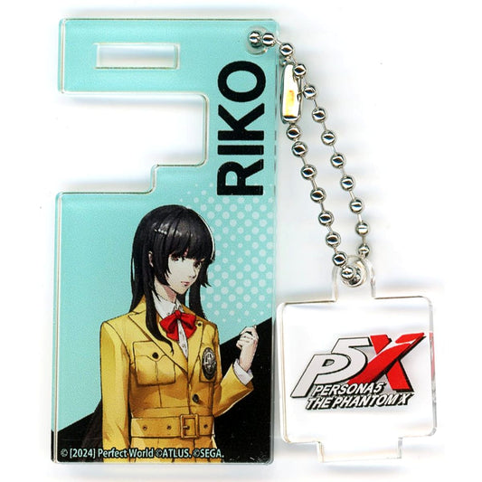 Persona 5 The Royal & The Phantom X Riko Tanemura Trading Smartphone Stand Keychain Animax Cafe+ Limited Keychains [USED]