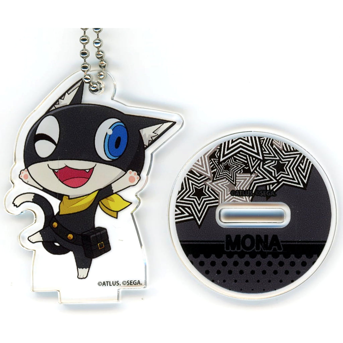 Persona 5 The Royal & The Phantom X Morgana Trading Acrylic Stand Keychain Animax Cafe+ Limited Acrylic Stands [USED]