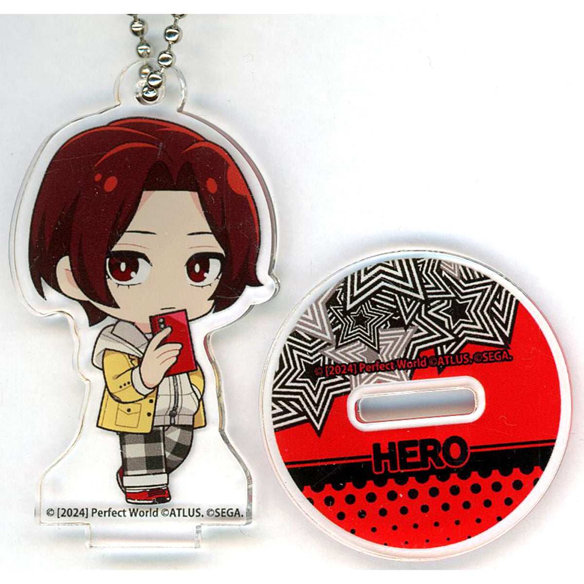 Protagonist P5X Casual Clothes Ver. Persona 5 Royal & Persona 5 The Phantom X x Animax Cafe+ Trading Acrylic Stand Keychain [USED]