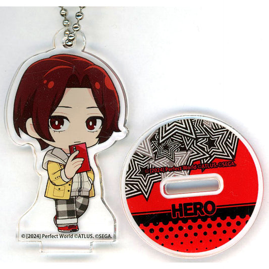 Protagonist P5X Casual Clothes Ver. Persona 5 Royal & Persona 5 The Phantom X x Animax Cafe+ Trading Acrylic Stand Keychain [USED]