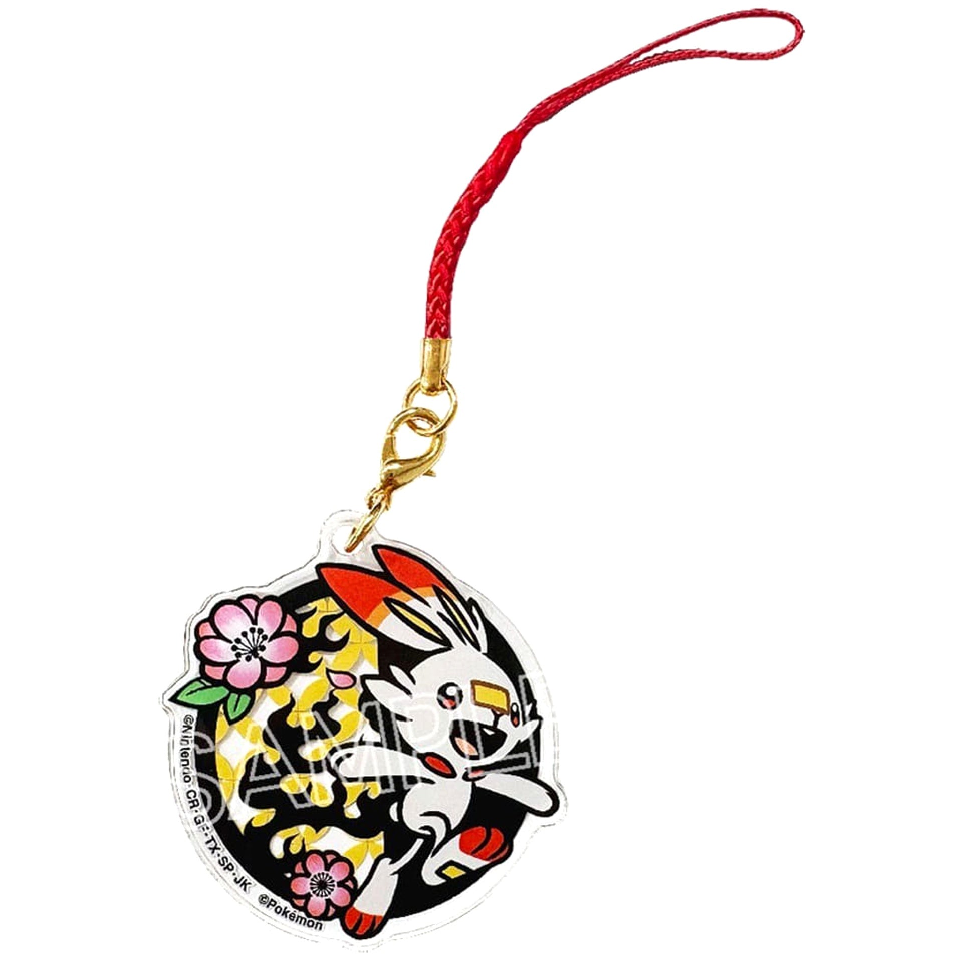 Pokemon Scorbunny Cutout Series Acrylic Netsuke A Acrylic Item [USED]