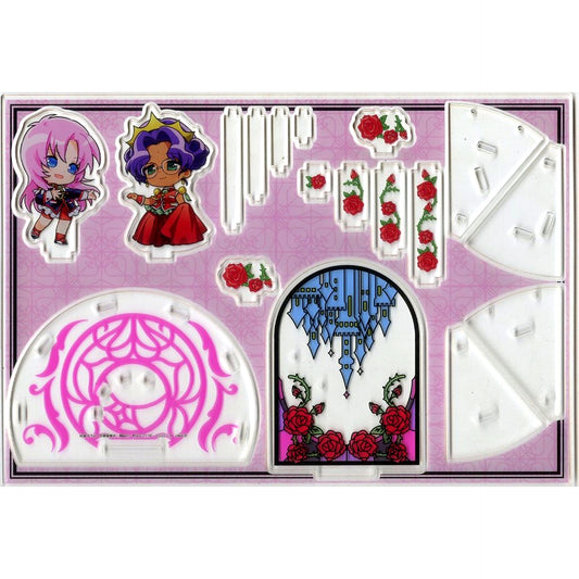 Utena Tenjo & Anthy Himemiya Cho Daikichi 01 Prize Revolutionary Girl Utena Maru Kuji Spiral Staircase Style Acrylic Stand [USED]