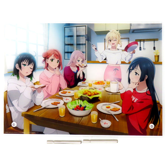 Group Acrylic Panel Bonus for Movie Love Live! Nijigasaki High School Idol Club Final Chapter Part 1 Special Limited Edition Gamers Limited Edition Blu-ray Single Item [USED]