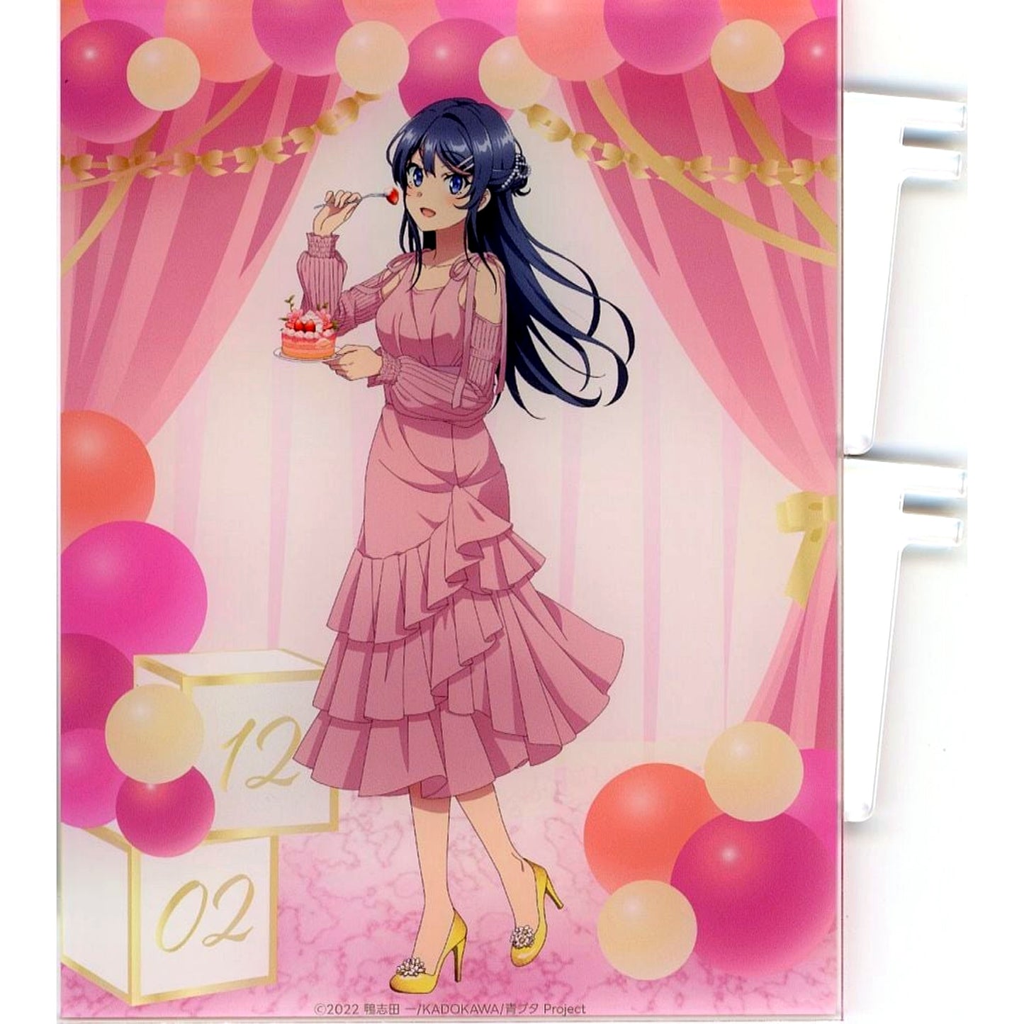 Mai Sakurajima Cake A-1-1 Prize Choosable Acrylic Panel Kujibikido Rascal Does Not Dream of Bunny Girl Senpai Mai Sakurajima Happy Birthday Kuji 2024 [USED]