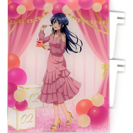 Mai Sakurajima Cake A-1-1 Prize Choosable Acrylic Panel Kujibikido Rascal Does Not Dream of Bunny Girl Senpai Mai Sakurajima Happy Birthday Kuji 2024 [USED]
