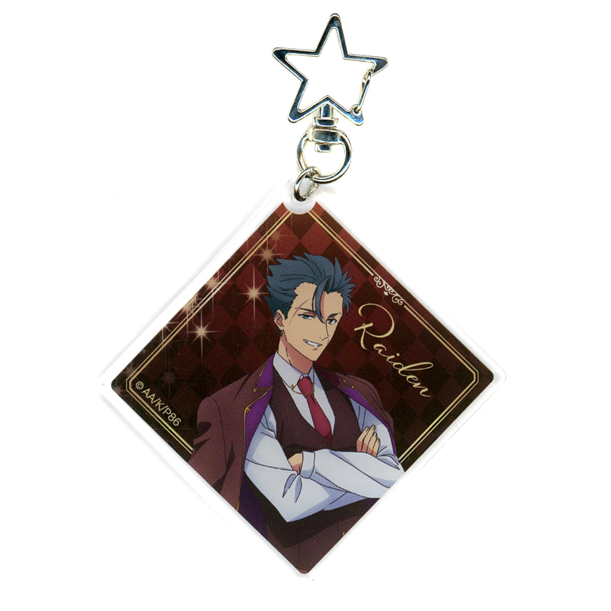 86 Raiden Shuga Online Kuji Valentine & White Day 2025 Acrylic Keychain Kujibikido Limited Prize C-3 Keychains [USED]