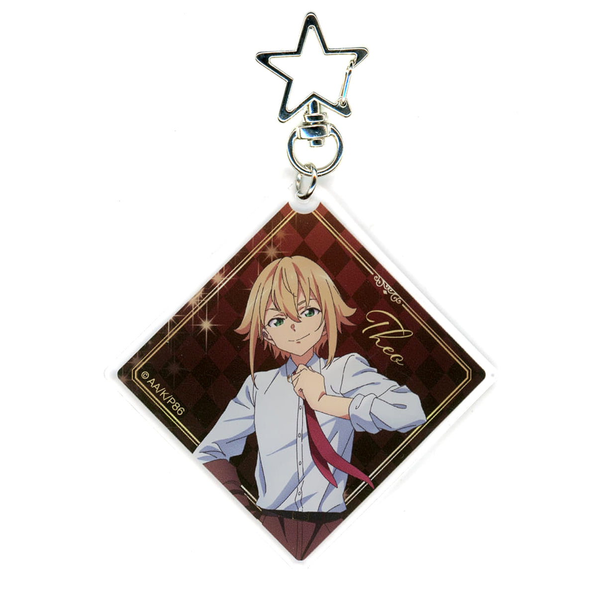 86 Theoto Rikka Online Kuji Valentine & White Day 2025 Acrylic Keychain Kujibikido Limited Prize C-4 Keychains [USED]