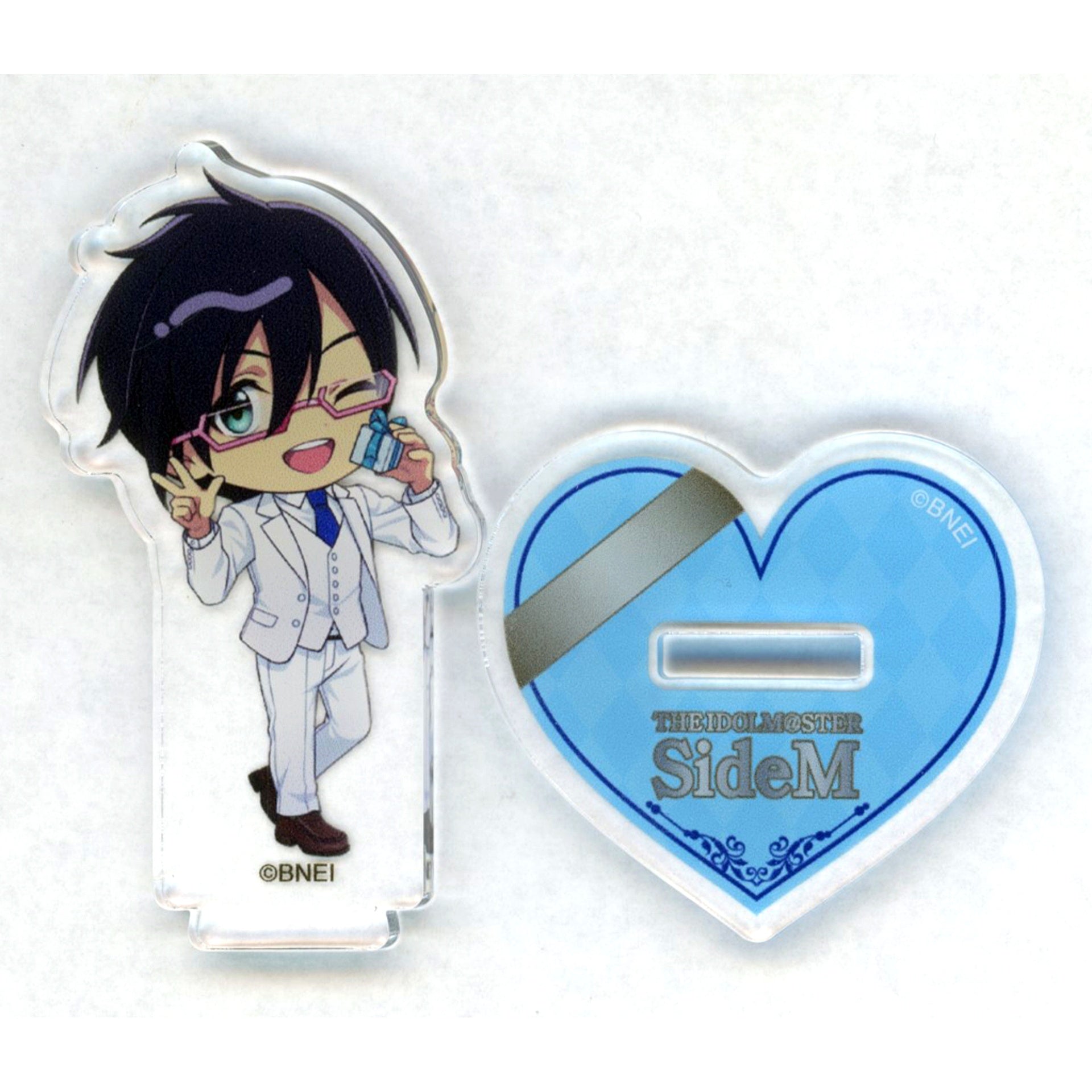 Shiki Iseya C-1 Prize Chibi Character Mini Acrylic Stand Kujibikido The Idolmaster SideM Happy White Day Online Kuji [USED]