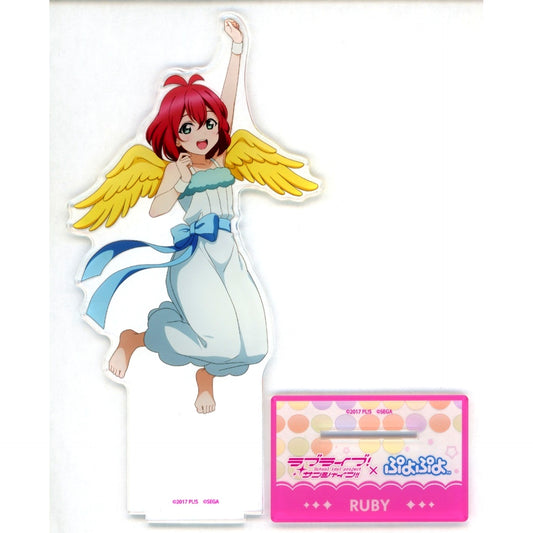 Ruby Kurosawa Love Live! Sunshine!! x Puyo Puyo POP UP SHOP Big Acrylic Stand [USED]