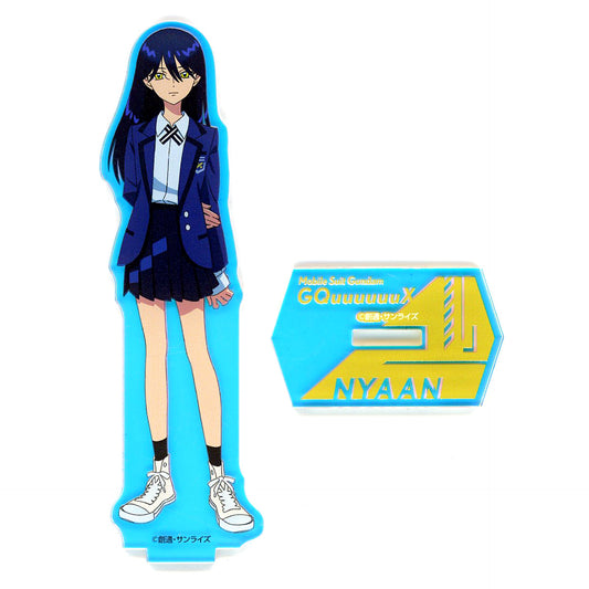 Nyaan Mobile Suit Gundam GQuuuuuuX Glitter Acrylic Stand Limited Official Shop [USED]