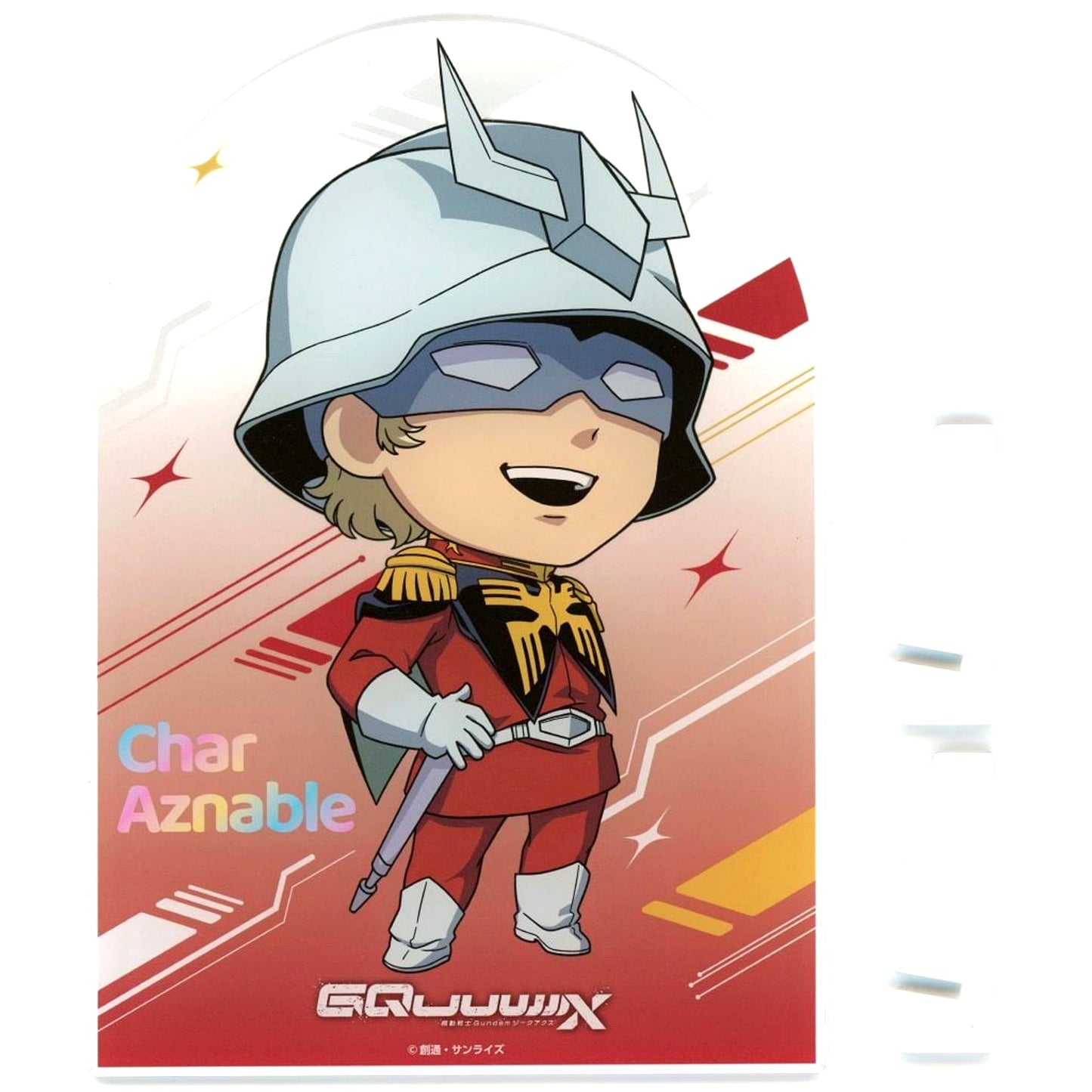 Char Aznable Mobile Suit Gundam GQuuuuuuX Limited Official Shop Mini Game Looking for my Pomeranian S Prize Acrylic Panel [USED]
