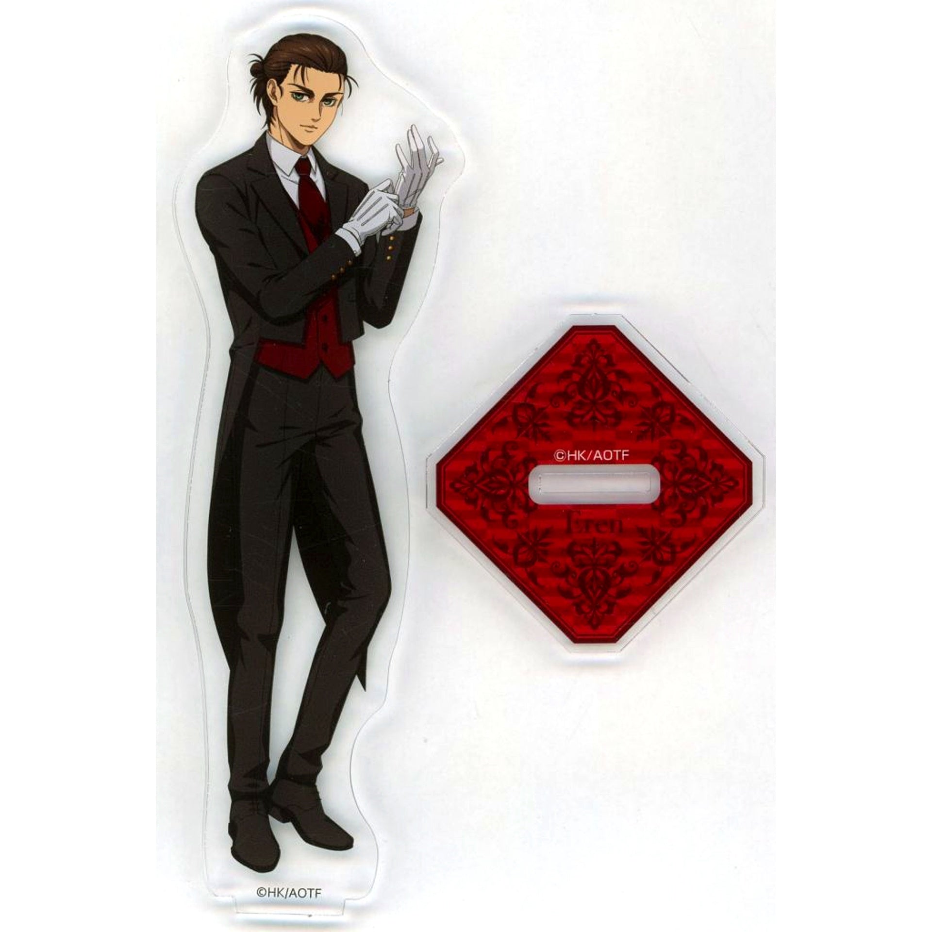Eren Yeager Acrylic Figure Attack on Titan Butler Outfit Drawn Illustration Acrylic Kuji B-1 [USED]