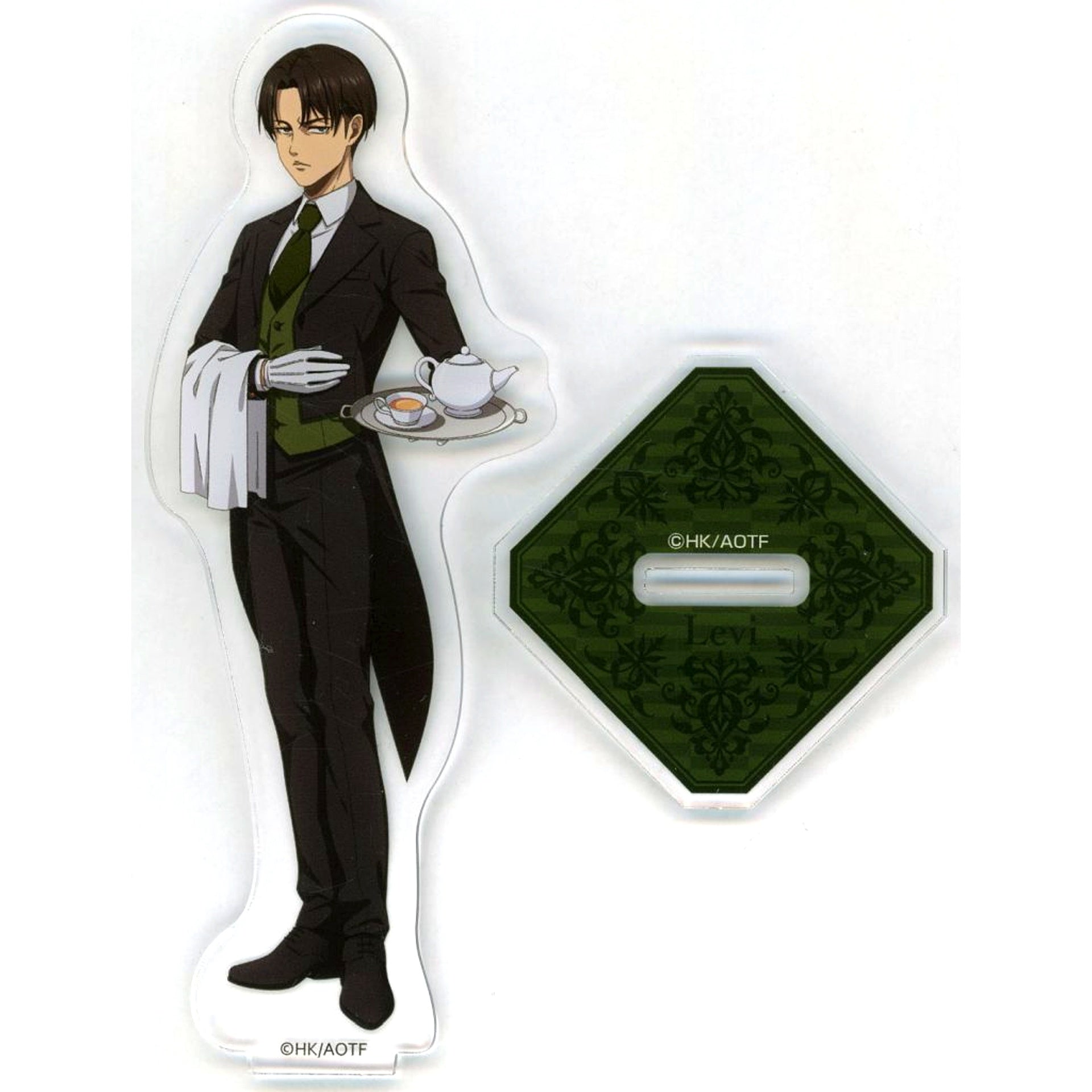 Levi Ackerman Attack on Titan Acrylic Figure Butler Costume Drawn Acrylic Lottery B-4 [USED]