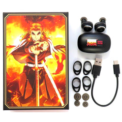 Kyojuro Rengoku Demon Slayer: Kimetsu no Yaiba Wireless Earphones ANIMA AOW01 ANIMA 2nd Wave [USED]