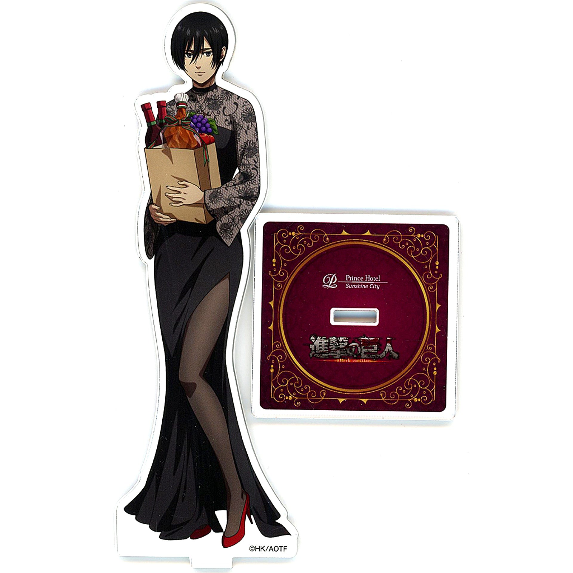 Mikasa Ackerman Attack on Titan Sunshine City Prince Hotel 2024 Christmas Stay Plan Accommodation Bonus Acrylic Stand [USED]