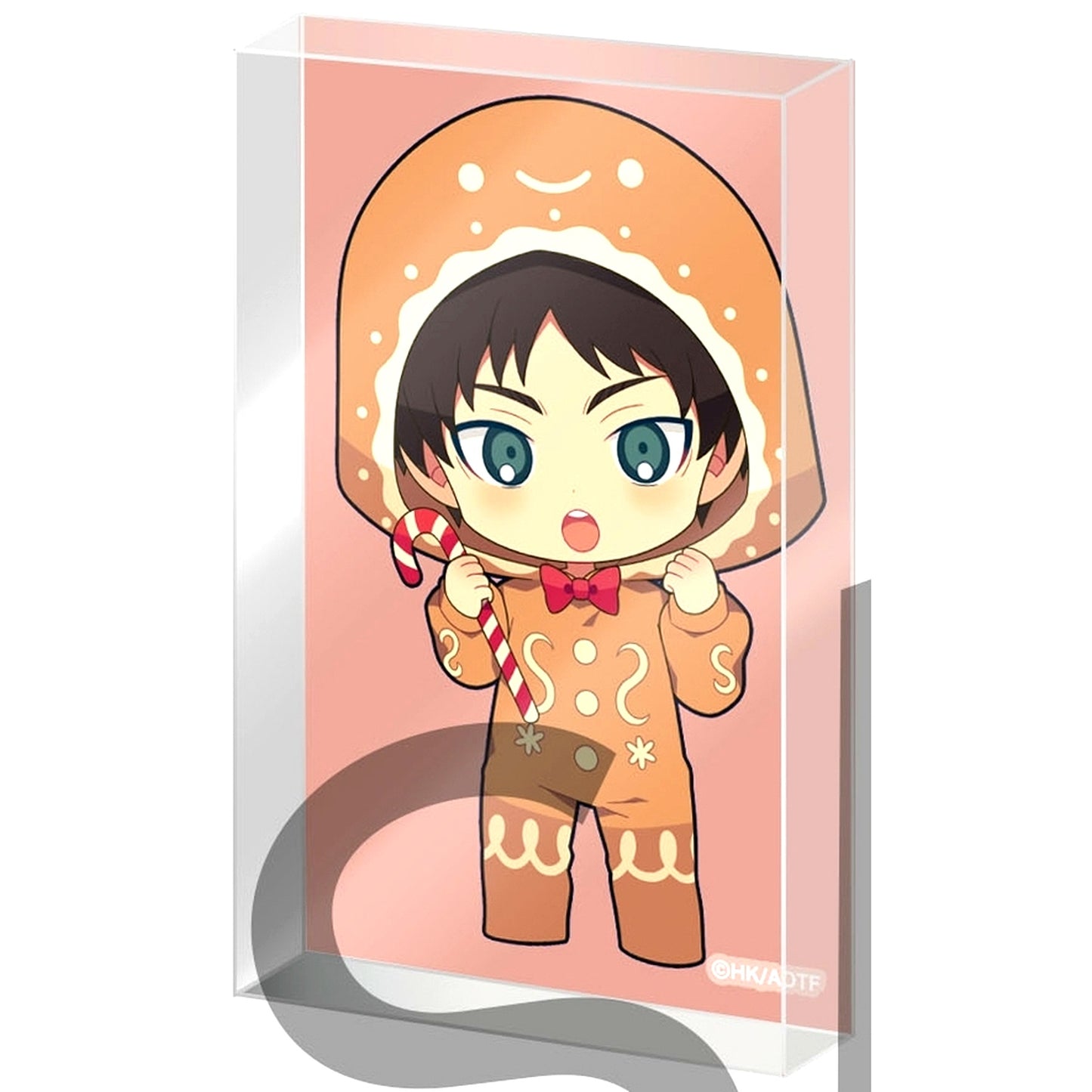 Eren Yeager SD Attack on Titan 3 o'clock Trading Recycled Acrylic Block [USED]