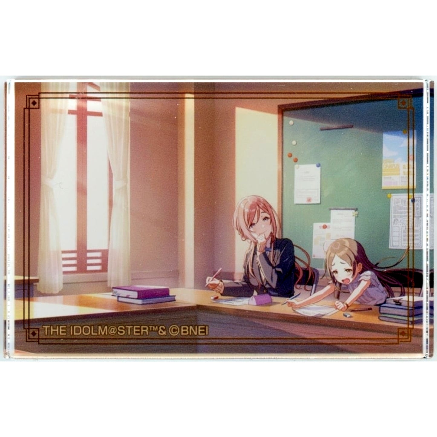Rinami Himasaki and China Kuramoto Gakuen IDOLM@STER HMV POP UP SHOP Acrylic Block [USED]