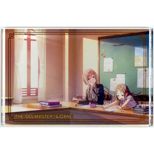 Rinami Himasaki and China Kuramoto Gakuen IDOLM@STER HMV POP UP SHOP Acrylic Block [USED]