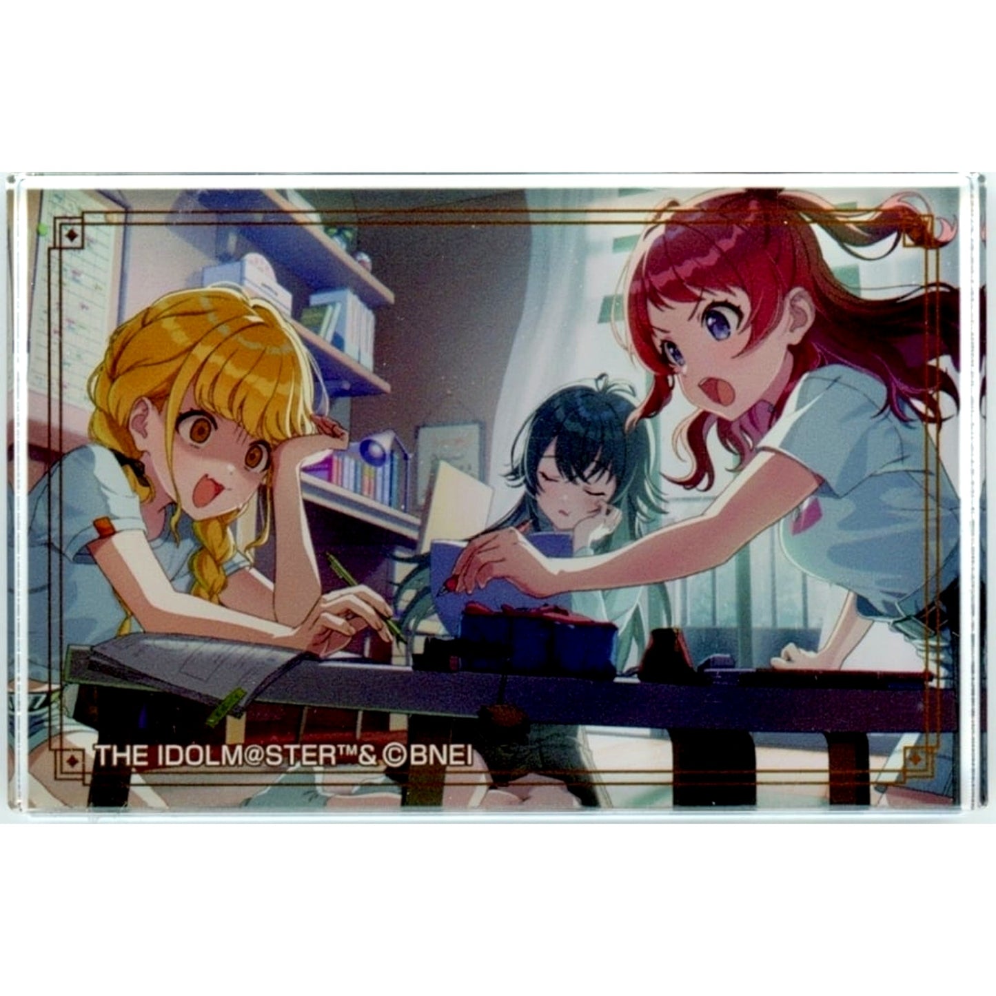 Kotone Fujita Temari Tsukimura Saki Hanami Gakuen IDOLM@STER HMV Acrylic Block [USED]